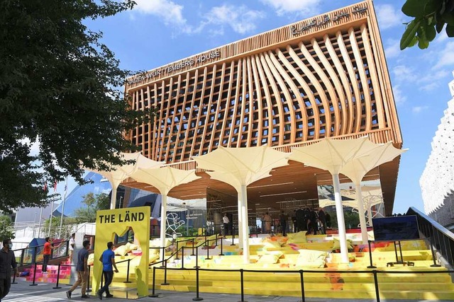 Der Pavillon von Baden-Wrttemberg auf der Expo in Dubai  | Foto: ERIK ARAZAS