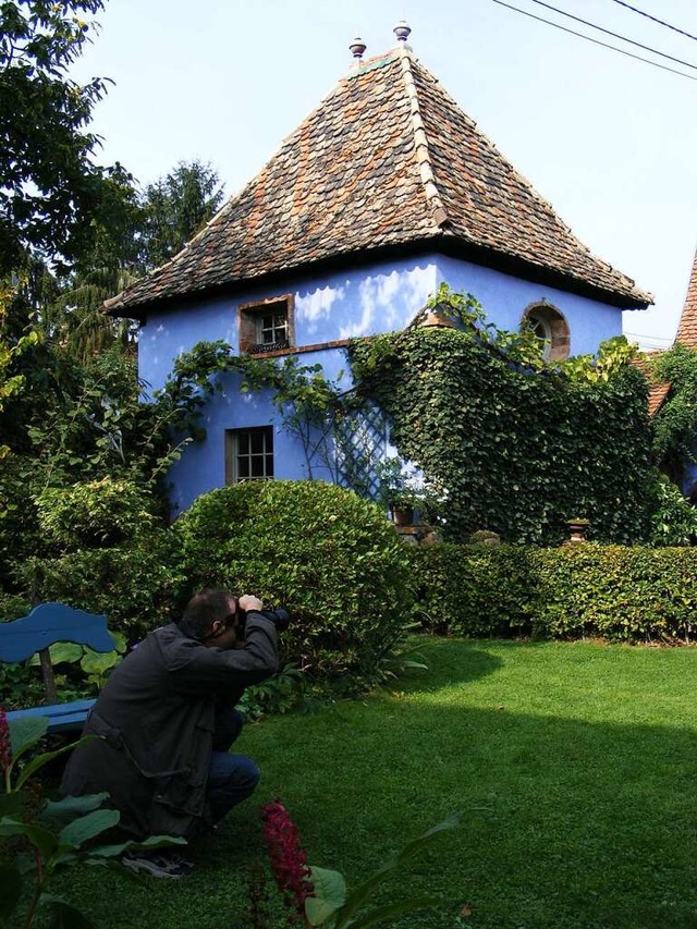 Beliebtes Fotomotiv: das &#8222;Blaue Haus&#8220; in Uttenhoffen im Nordelsass.  | Foto: Pascal Cames