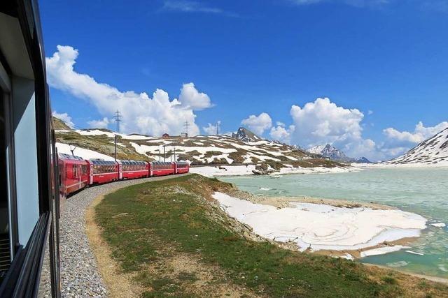 Mit dem Bernina-Express durch die Schweiz