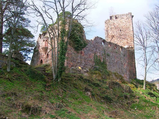 Chateau de Landsberg: Die Burg Landsbe...elienberg mit dem gut erhaltenen Erker  | Foto: Mller Rolf