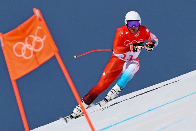 Beat Feuz auf der Piste  | Foto: FABRICE COFFRINI (AFP)