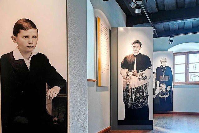 Stationen im Leben von Papst Benedikt XVI. im Museum in Marktl  | Foto: H.Tschanz-Hofmann via www.imago-images.de