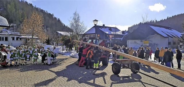 Mit vereinten Krften wurde der Todtmo...sten Auftritt in dieser Saison hatten.  | Foto: Andreas Bhm