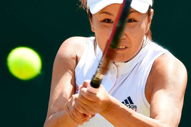 Die chinesische Tennisspielerin Peng Shuai  | Foto: OLI SCARFF (AFP)