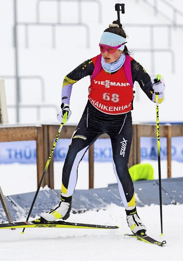 Nachwuchsbiathletin Dana Horngacher wu...e krankheitsbedingt nicht teilnehmen.   | Foto:  via www.imago-images.de