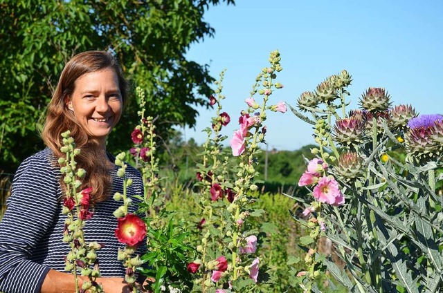 Verwirklicht den Traum vom groen Krutergarten in Leutersberg: Carolin Urban  | Foto: Gabriele Hennicke