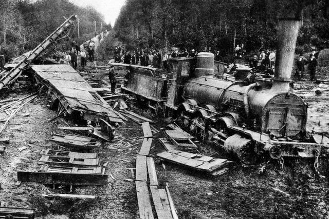 1882 starben 68 Menschen bei einem Zugunglck nahe Freiburg
