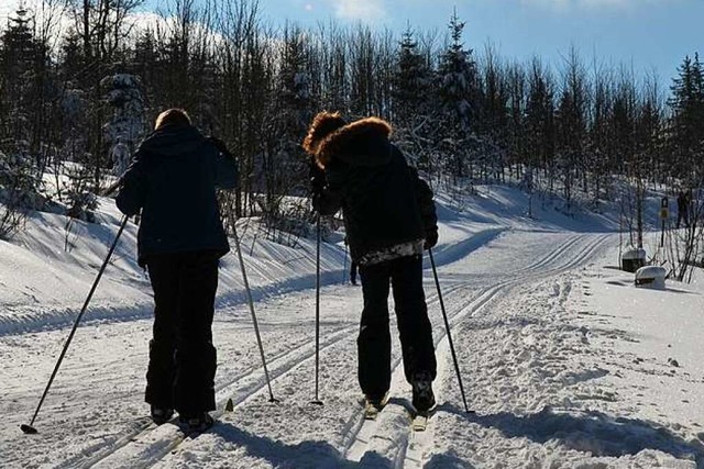 Wie geht das? Kinder haben schnell den...s &#8211; selbst auf schmalen Skiern.   | Foto: Anita Fertl