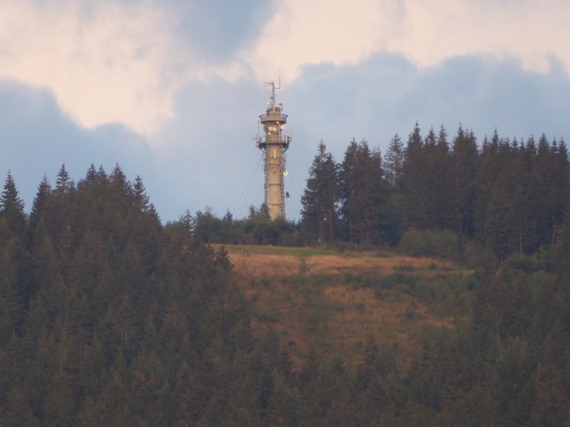 Ein Wahrzeichen von Titisee aus gesehen: der Turm auf dem Hochfirst.  | Foto: Peter Stellmach