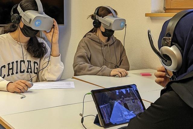 Am Berufsschulzentrum Waldkirch kamen zur Berufsorientierung VR-Brillen zum Einsatz