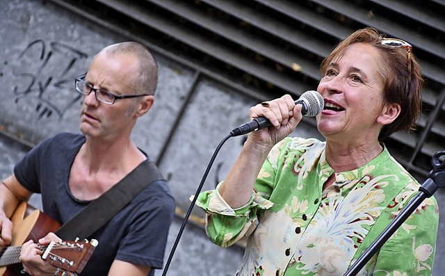 Anne Ehmke und Daniel Vogel, hier  201... erffnen die Schallbacher Kulturtage.  | Foto: Barbara Ruda
