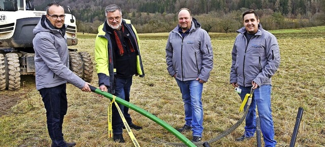 Etwa 300000 Euro investiert die ED Net...or-Ort-Termin.                          | Foto: Roland Sigwart