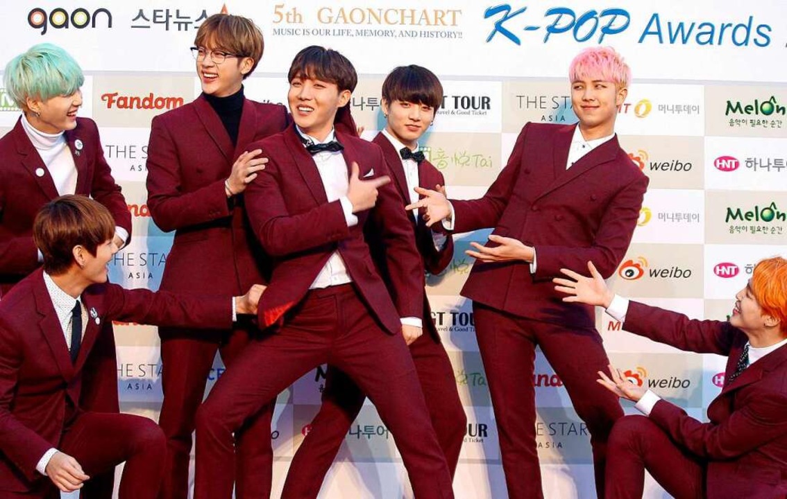 Sind aktuell eines der Markenzeichen des K-Pop: die Boygroup &#8222;BTS&#8220;.  | Foto: Kim Hee-Chul