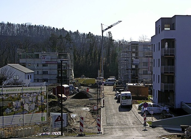 Der Bauboom im Landkreis &#8211; hier ... nach dem Verbleib des Erdaushubs auf.  | Foto: Heinz J. Huber