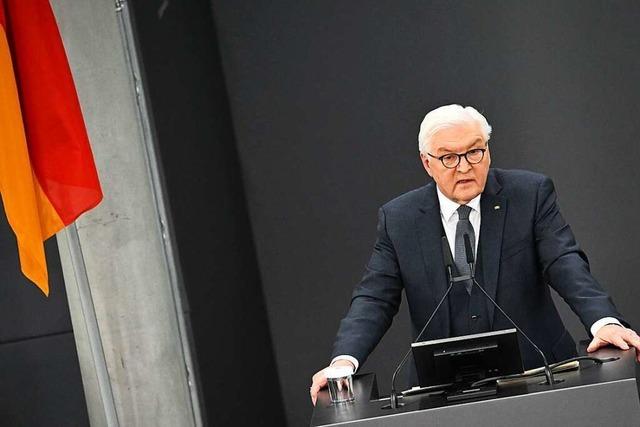 Bundesprsident Steinmeier wirbt nach Wiederwahl fr wehrhafte Demokratie