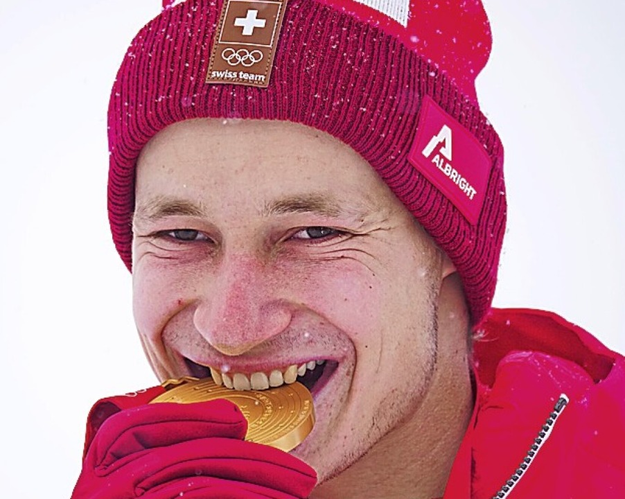 Gold im alpinen Riesenslalom für Marco Odermatt  | Foto: Michael Kappeler (dpa)