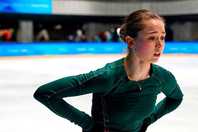 Kamila Walijewa vom Russischen Olympis...eilnahme am Damen-Einzel zu verwehren.  | Foto: Andrew Milligan (dpa)