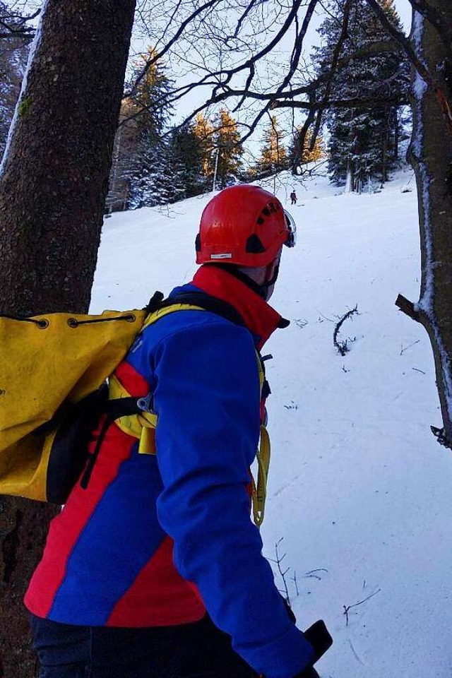 Bergwacht-Einsatz im Schnee  | Foto: Bergwacht Waldkirch