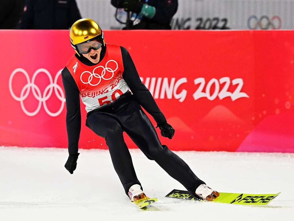 Skispringer Karl Geiger gewinnt Bronze.