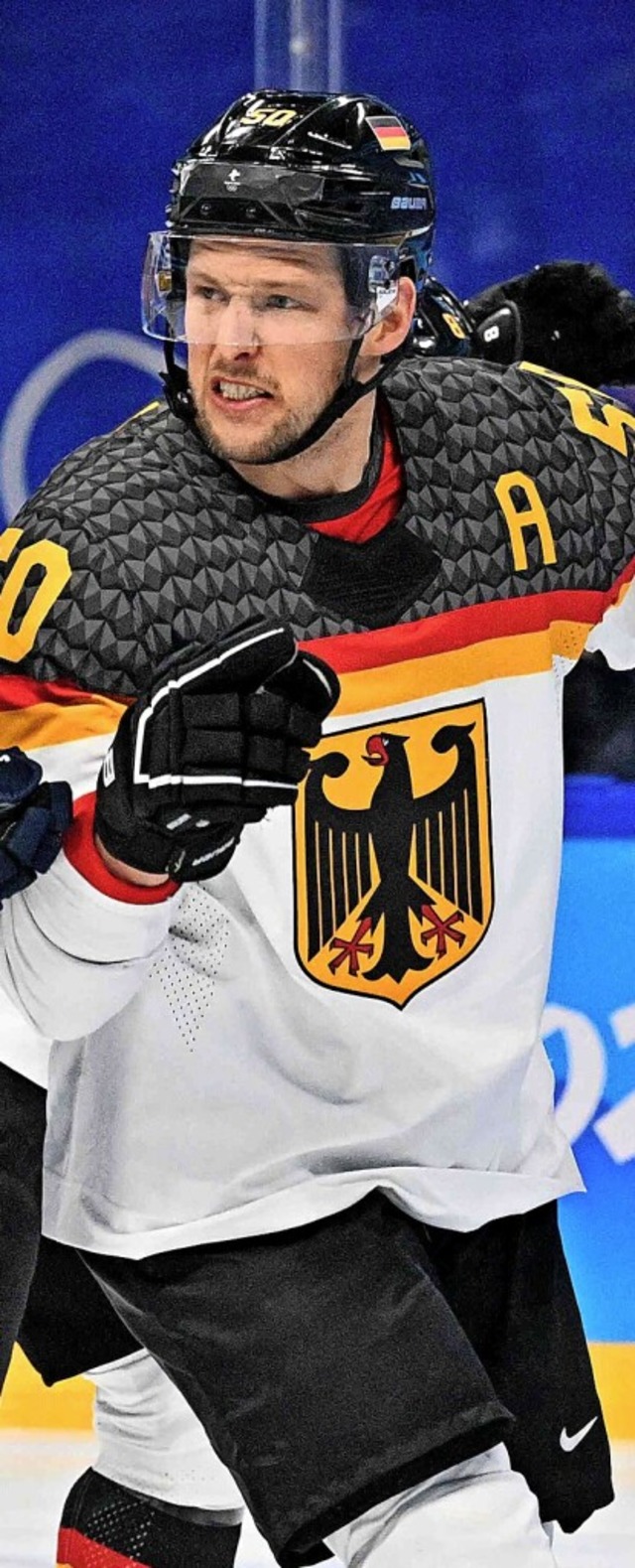 &#8222;Ein Tiefpunkt&#8220;, sagt der ...uftritt des Eishockey-Teams in Peking.  | Foto: ANTHONY WALLACE (AFP)