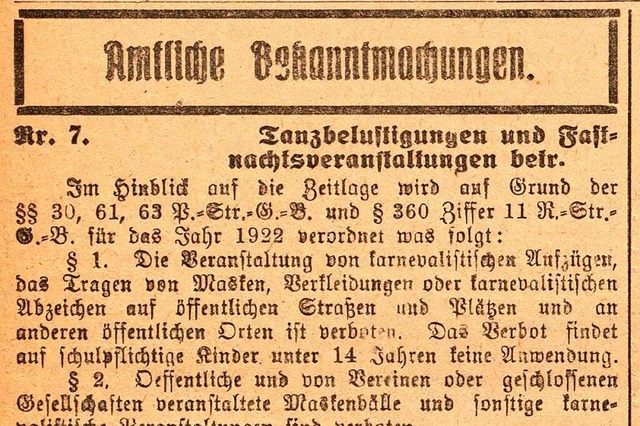 Bekanntmachung des Ministeriums des In...thler Nachrichten vom 24. Januar 1922  | Foto: Jrgen Simon