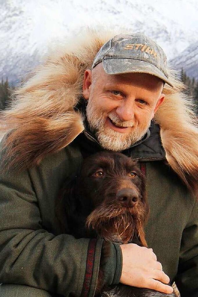 Arno Krumm mit Nitro, Vorgnger seines jetzigen Hundes Bering  | Foto: privat