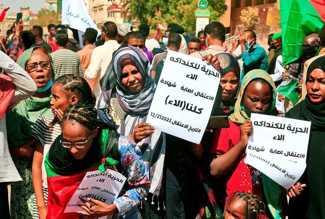 Ihre &#8222;Liebe fr den Sudan&#8220;...ie Demokratiebewegung am Valentinstag.  | Foto: - (AFP)