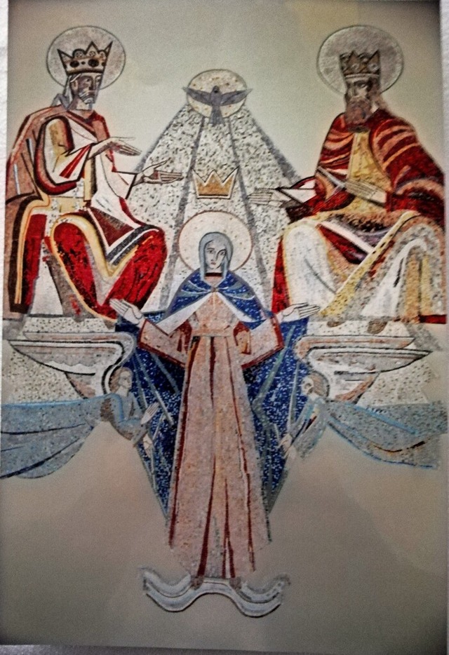 Das groe Mosaik im Chorraum der Liebf...l und ihre Krnung zur Himmelsknigin.  | Foto: Bianca Flier