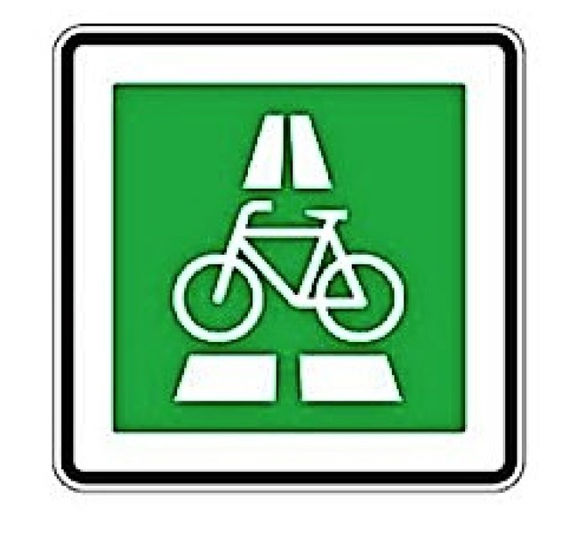 Das Verkehrszeichen fr einen Radschnellweg  | Foto: Regionalverband  Sdlicher Oberrhein
