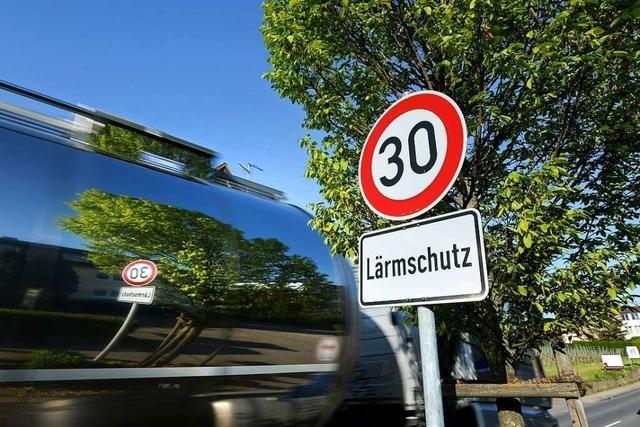 Tempo 30 soll fast durchgngig in der Ortsdurchfahrt Sexau gelten