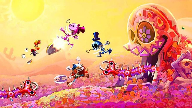 Whoah, so bunt! In Rayman Legends geht es richtig rund.  | Foto: Ubisoft