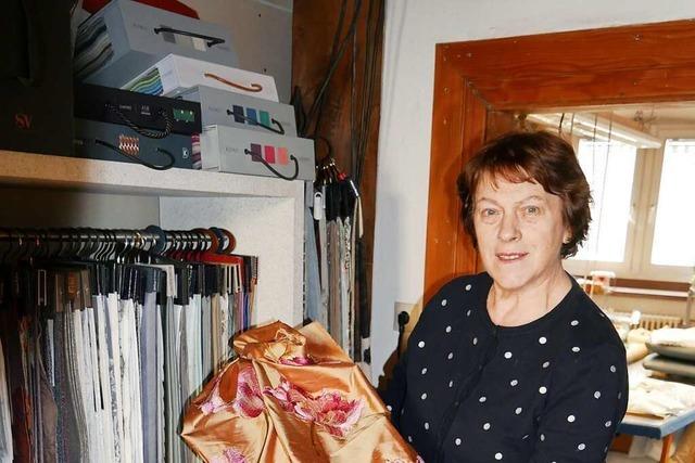 Jubilarin Barbara Rueb empfngt noch jeden Tag ihre Kunden