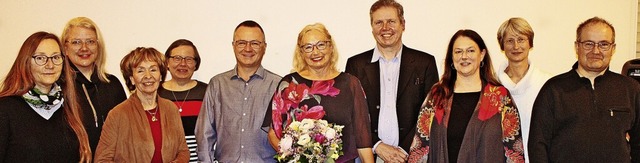 Der Vorstand der Orchestergesellschaft... Kerstin  Rohr und Raphael Sonderegger  | Foto: Rolf Rhein