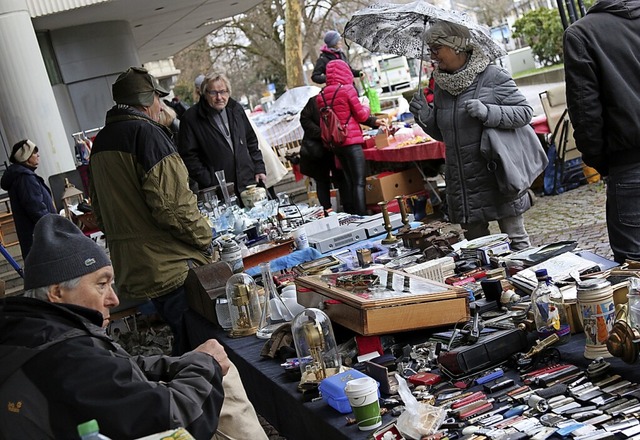 Der Flohmarkt, der zuletzt vor dem Rat...men. Wann und wo bleibt jedoch offen.   | Foto: Katharina Bartsch