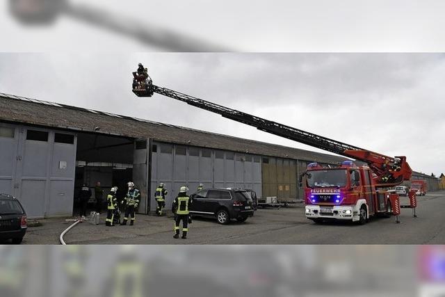 Brand auf dem Flugplatzareal