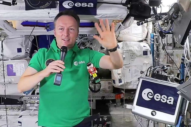 Matthias Maurer auf der ISS  | Foto: DPA-Bildfunk