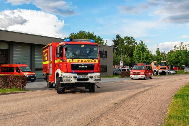 Die Feuerwehr March ist am Dienstagmittag ausgerckt.  | Foto: Hubert Gemmert