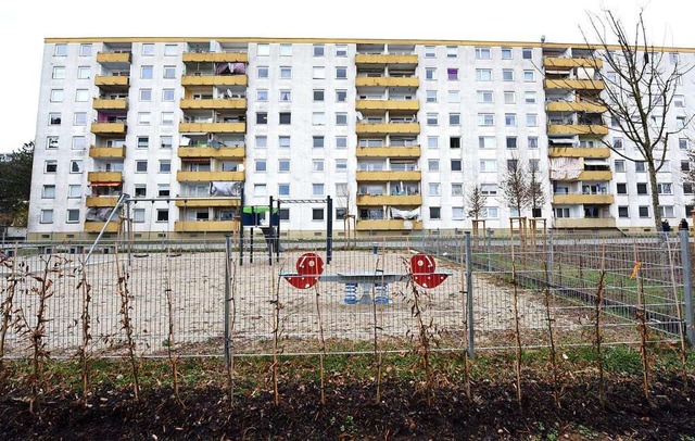 Hinter dem Haus wurden Bume und Hecken als Sichtschutz gepflanzt.  | Foto: Rita Eggstein