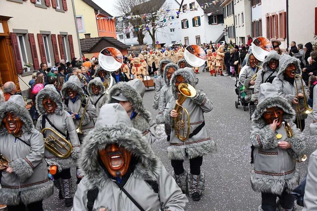 Einen Fasnachtsumzug in Steinen, wie n...rd es auch in diesem Jahr nicht geben.  | Foto: Robert Bergmann