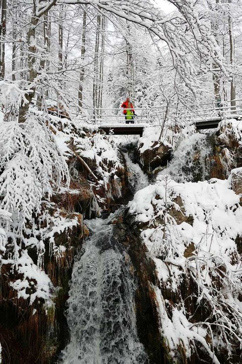 Auch im Winter ein Genuss: der Fahler Wasserfall  | Foto: Silke Kohlmann