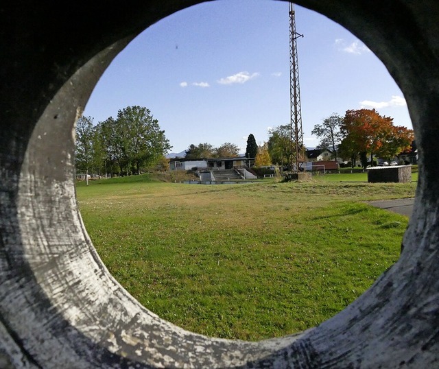 Blick auf das grte Investitionsprojekt 2022: das Hartheimer Sportgelnde  | Foto: Frank Schoch