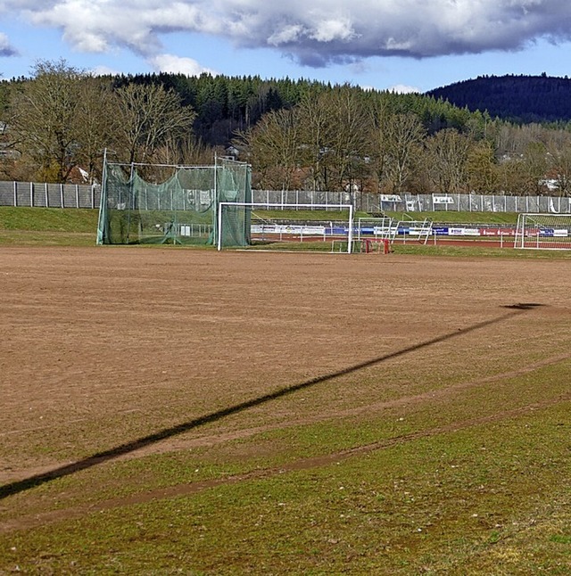 Der Hartplatz soll grn werden. Dafr braucht der FC Untersttzung.  | Foto: Martina David-Wenk