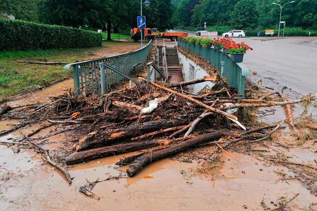 Die Schden nach dem Unwetter im vergangenen Sommer waren enorm.  | Foto: Kathrin Ganter