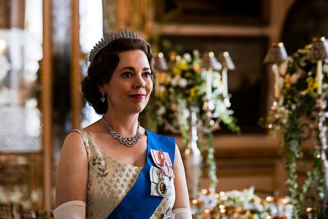 Olivia Colman, Schauspielerin aus Gro...ene der Serie &#8222;The Crown&#8220;.  | Foto: Sophie Mutevelian (dpa)