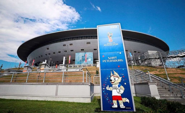 Die Gazprom-Arena in St. Petersburg  | Foto: Tim Goode (dpa)