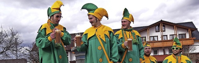 Feuertaufe fr die neuen Elfer in Ewat...n Huber, Samuel Mauch und Marc Vetter.  | Foto: Gertrud Rittner