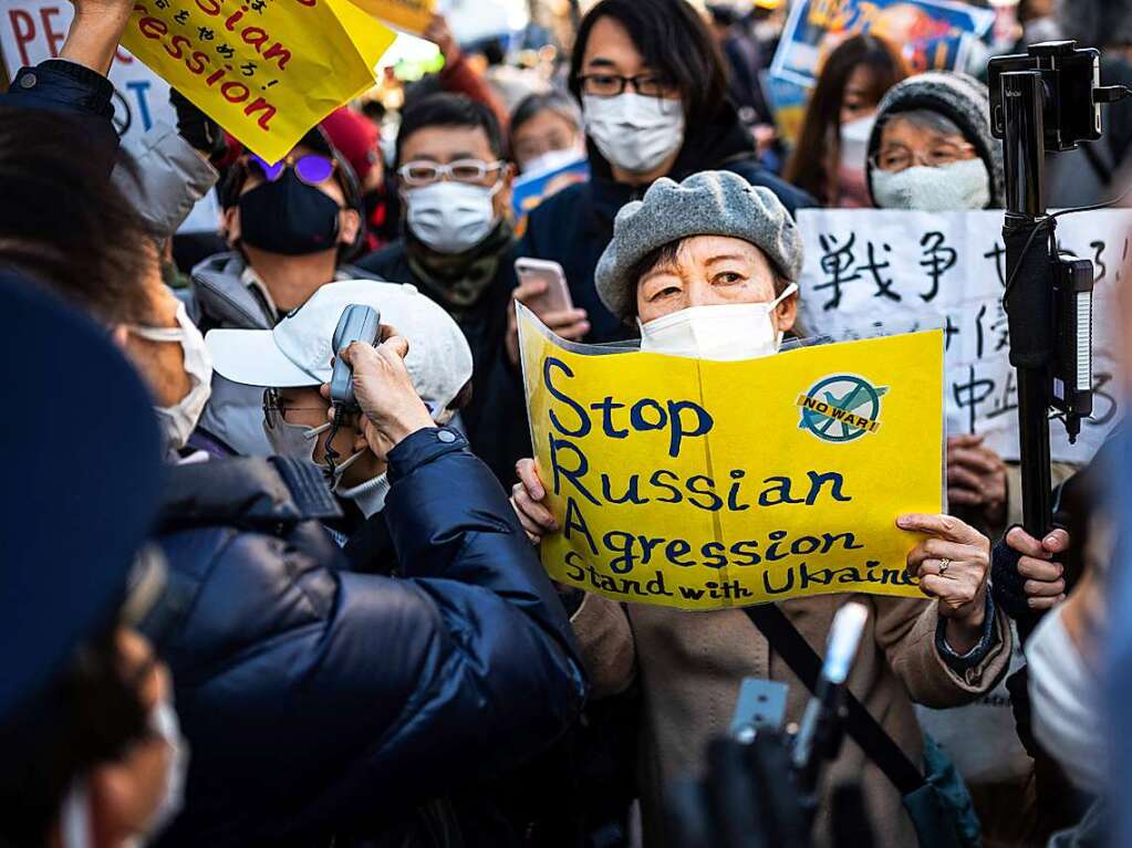 Demonstration in Tokio, Japan