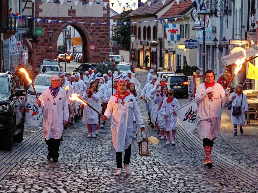 Szenen vom Fasnetsauftakt am Donnerstagabend in Endingen