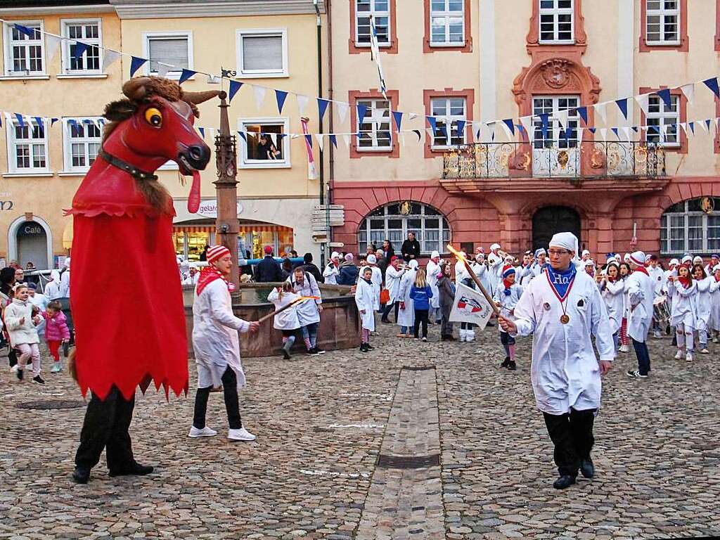 Szenen vom Fasnetsauftakt am Donnerstagabend in Endingen