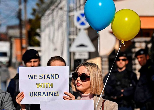 Demonstration fr die Ukraine  | Foto: ARMEND NIMANI (AFP)